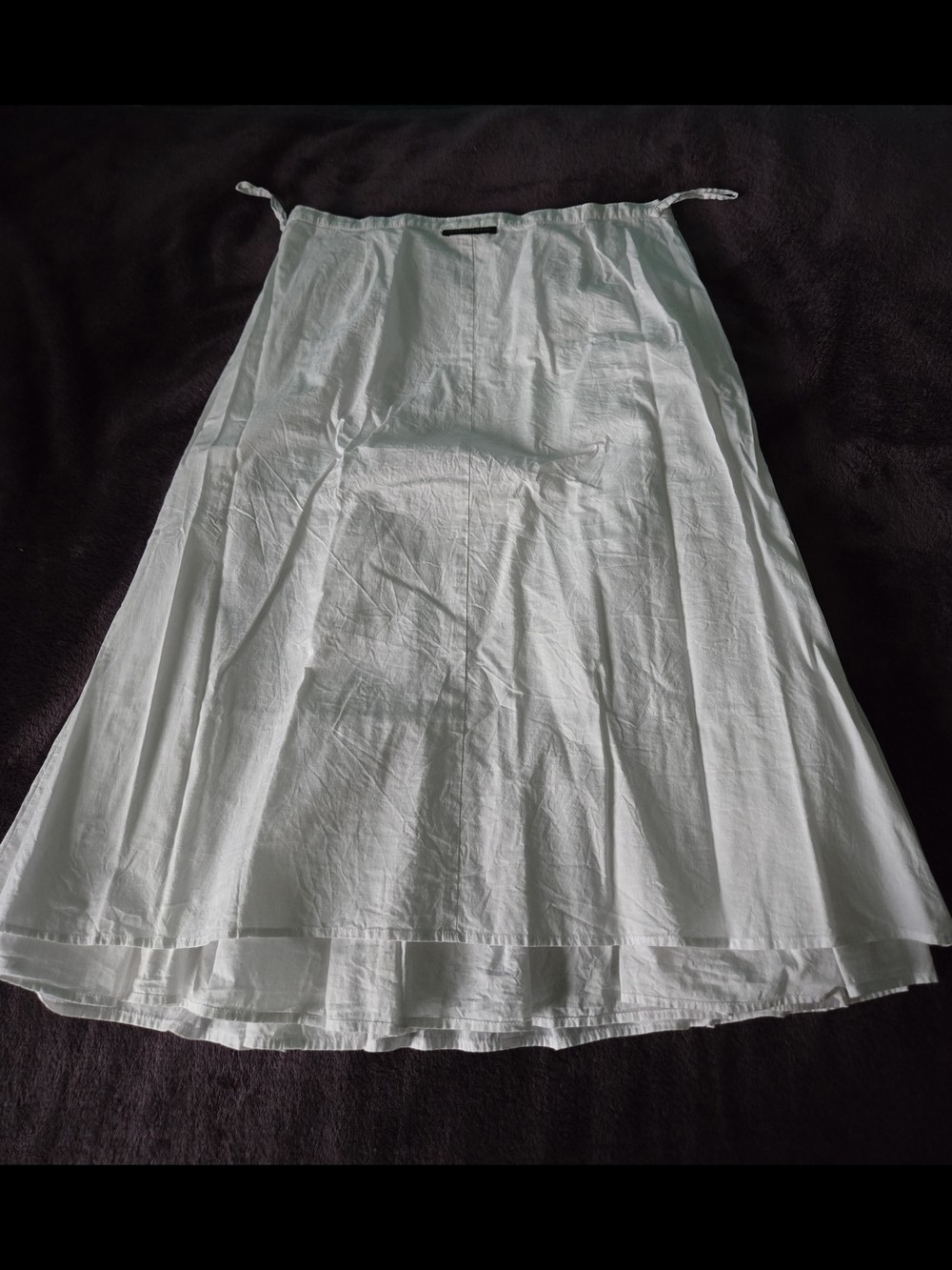 Jeanne Pierre White Tiered Maxi Skirt with Floral Embroidery 🤍 - Picture 3 of 5